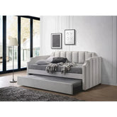 Peridot Dove Gray Velvet Daybed Model 39410 By ACME Furniture